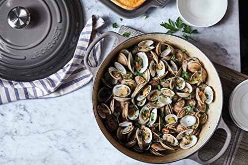 Le Creuset Enameled Cast Iron Round Dutch Oven, 13.25 qt., Oyster - Image 5