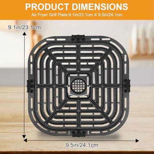 GWY Air Fryer Accessories for Instant Vortex Plus 6QT Instant Pot Vortex Plus 6QT Clear Cook Air Fryer, Original Air Fryer Replacement Tray Grill Pan Plate Crisper Plate Rack Parts - Image 2