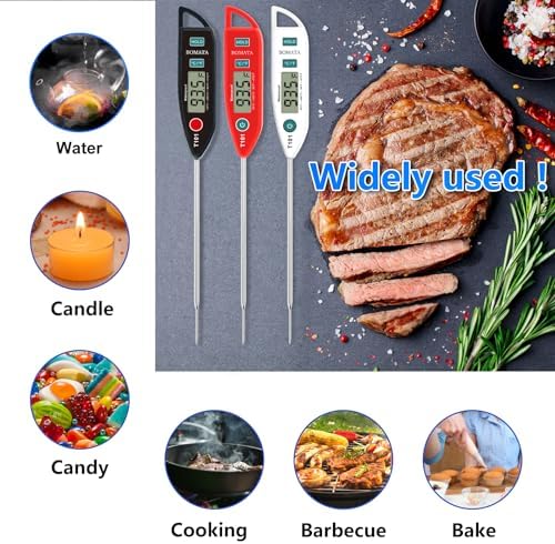 BOMATA 6 Pack Waterproof IPX7 Meat Thermometer, Food Thermometer - Image 7