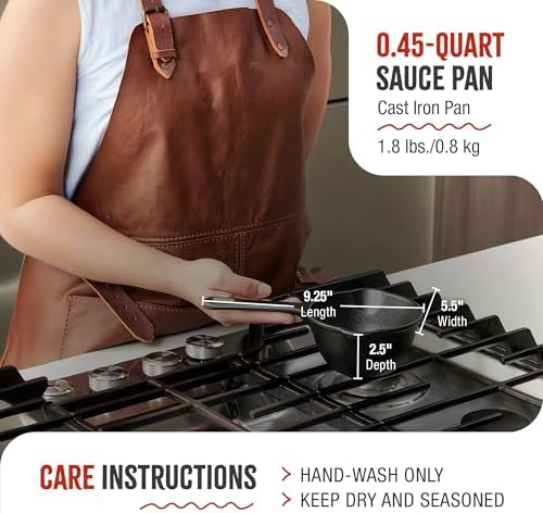 Victoria 0.5-Quart Cast Iron Saucepan, Small Cast Iron Melting Pot Seasoned with Flaxseed Oil, Made in Colombia, Black (Pack of 6) - Image 6