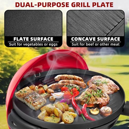 Electric Grill Outdoor/Indoor,Portable BBQ Grill with Nonstick Surface - Image 7