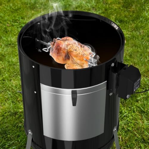 onlyfire Stainless Steel Grill Rotisserrie Kit for Weber 18-inch WSM Cooker - Image 3