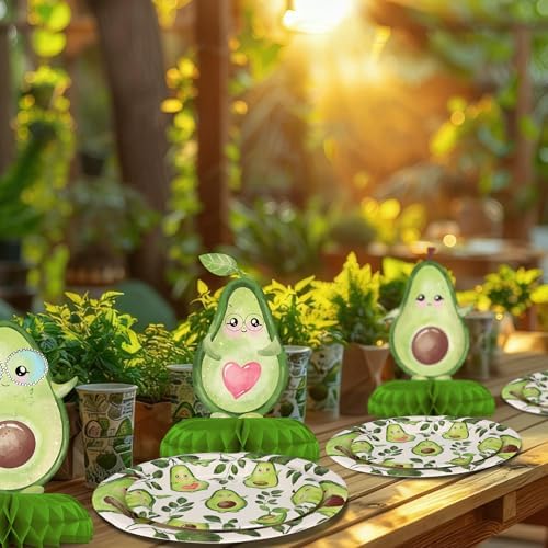 Avocado Party Decorations - Avocado Party Plates and Napkins for Kids Birthday Party, Serves 40 Guests - Image 7