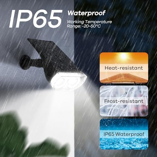 Linkind Solar Lights Outdoor Waterproof Landscape Spotlight Daylight 6 Pack - Image 3