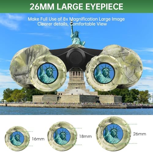 20x50 High Powered Binoculars for Adults, Waterproof Binoculars with Low Light Vision for Bird Watching Hunting Camping Travel Cruise Hiking Sports Stargazing, Unique Gifts for Men - Image 4