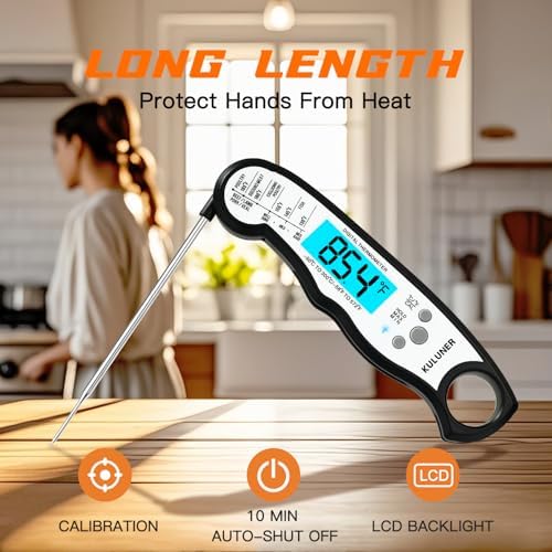 KULUNER Digital Instant Read Meat Thermometer for Cooking, Food,Grill - Image 5