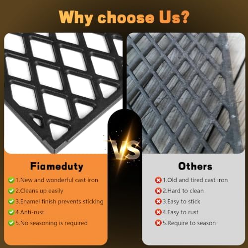 Cast Iron Grill Grates for Pit Boss 820/850 Series, 2 Pack Pit Boss Grill Grates Replacement Parts for PB820 PB820D PB820D3 PB820XL PB850PS2 PB850XL,Pro Series II 850,Navigator 850 Wood Pellet Grill - Image 7