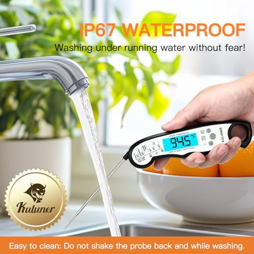KULUNER Digital Instant Read Meat Thermometer for Cooking, Food,Grill - Image 6