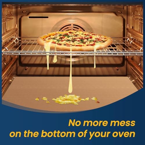 Oven Liners for Bottom of Oven -2Pack Large Heavy Duty Oven Mat, Toaster Gas Stove Oven Liner,Oven Covers for Electric Stove,Grill Mat - BPA & PFOA Free Kitchen Accessory to Keep Oven Clean - Image 5