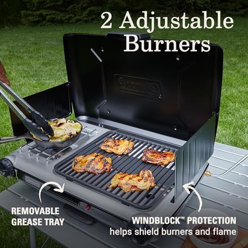 Coleman Tabletop 2-in-1 Propane Grill & Stove - Image 3