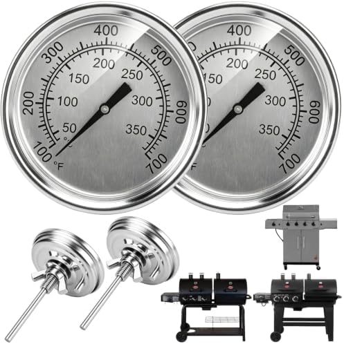 2'' Accurate Temperature Gauge for Chargriller 5050 5650 5072 3001 Grill by PETKAO
