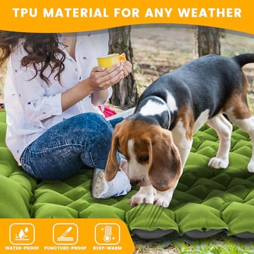 Ultralight Camping Sleeping Pad with Built-in Pillow & Foot Pump, Compact Inflatable Air Mattress for Backpacking, Hiking, Tent, Travel Camp & Outdoor Adventures - Image 6