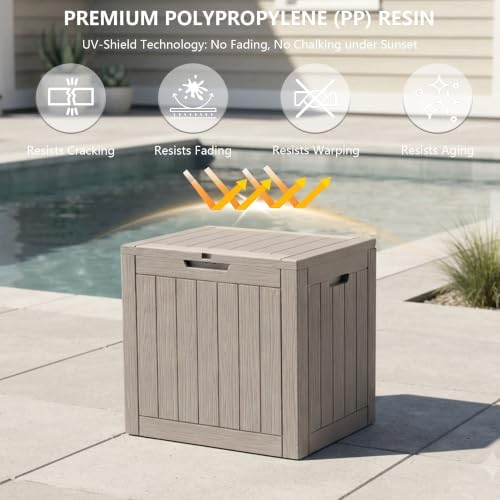 Outdoor Storage Box, 35 Gallon Waterproof Deck Box [Upgraded 3.0] - Image 5