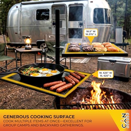 GameMaker Open Fire Cooking Grill | Adjustable Height - Image 4