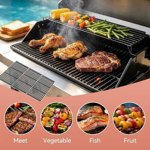 463242715 Cast Iron Grill Grates for Charbroil TRU Infrared Grill, 3 Pack - Image 4