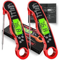 AWLKIM 2 Pack Meat Thermometer Digital, Instant Read Food Thermometer, Red by AWKLIM