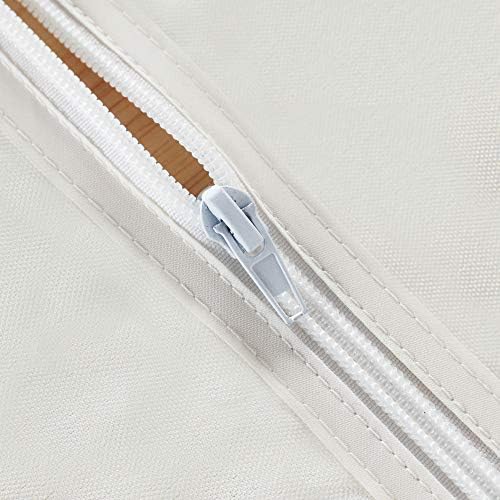 LUSHVIDA Round Outdoor Tablecloth with Umbrella Hole 60 Inch Beige - Image 4