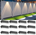 Solar Fence Lights Outdoor, 12 Pack Black Fence Lights Solar Powered by Unknown
