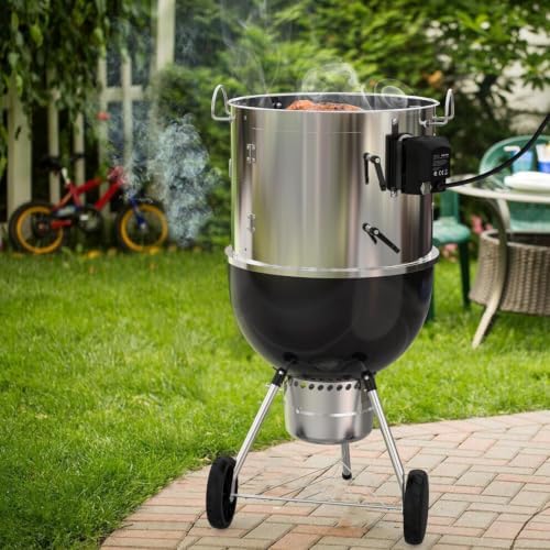 onlyfire Stainless Steel Grill Rotisserrie Kit for Weber 18-inch WSM Cooker - Image 7