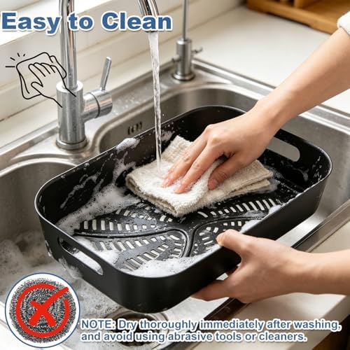 Combo Crisper Basket and Grill Rack Replacement for Ninja Foodi FG551/DG551/DG651 Smart XL Indoor Grill, Stainless Steel Air Fryer Rack & Non-Stick Grill Basket for Ninja Foodi Accessories - Image 7