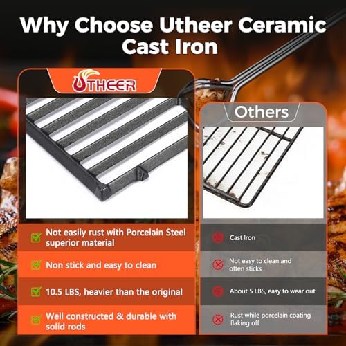 7637 Grill Grates for Weber Spirit E210 (2025 Models)17.5 Inch Grill Parts - Image 6