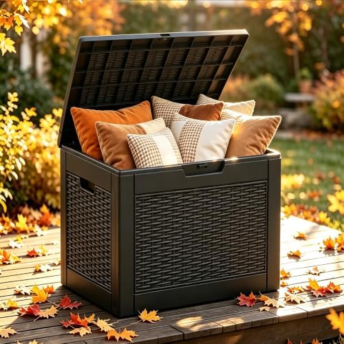 KAMABOKO 35 Gallon Outdoor Storage Box Waterproof Deck Box for Patio by KAMABOKO