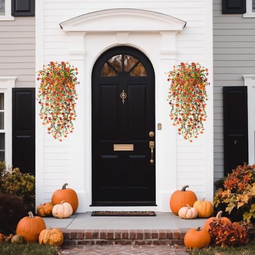 INQCMY Artificial Fall Fake Flowers for Outdoor Fall Decoration - Image 5