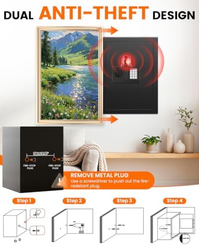 [2026]   Fireproof Safes for Home Use Fire and Water Proof - Image 7