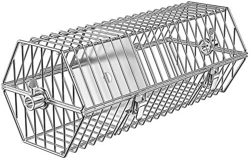 onlyfire Stainless Steel Round Tumble Rotisserie Basket, 17inch by onlyfire