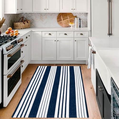 OJIA Blue & White Outdoor Rug 3'x5' Front Porch Rug Outdoor Mat Patio Decor - Image 6