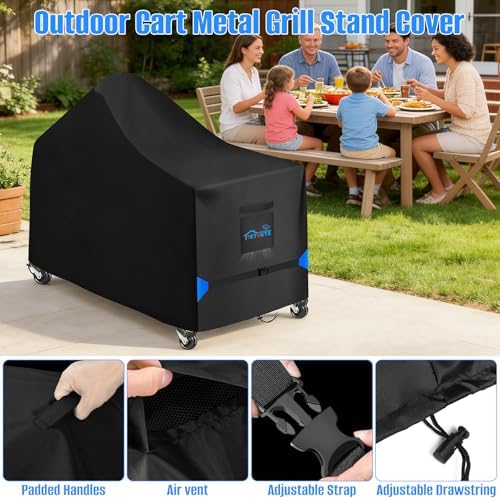 60 Inch Grill Cover for Kamado Ceramic Grills Heavy-Duty 600D - Image 3