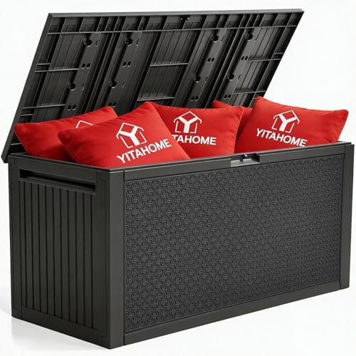 YITAHOME 95 Gallon Large Outdoor Deck Box by YITAHOME
