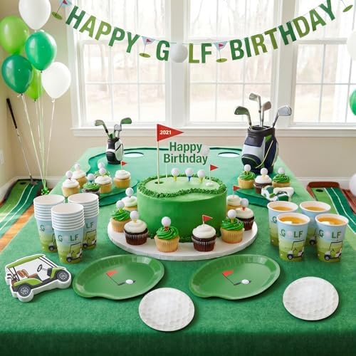 Suclain 150 Pcs Golf Party Tablewear, Golf Cart Party Supplies - Image 6