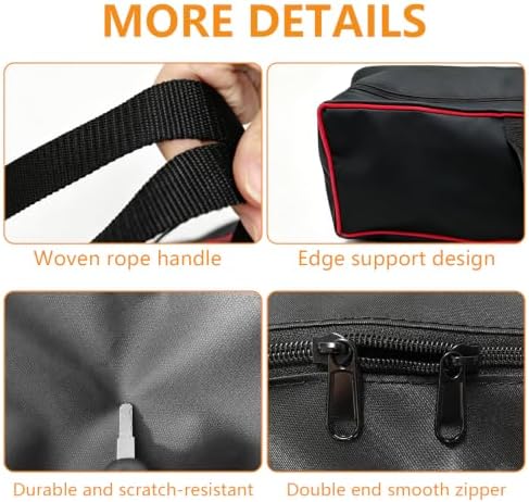 Large Grill Tool Storage Bag, Capacity Grill Accessory Storage, Heavy-Duty Grill Utensil Storage, Accessories Storage Compatible with Blackstone (No Accessories),20" L x 6" Wx 5" H - Image 3