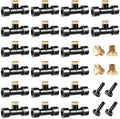 Misting Nozzles Kit Include 24 Pcs Misting nozzle 20 Pcs Misting 4 Pcs Plug nozzle tees for Outdoor Spray Cooling System (48 Pieces) by cureder