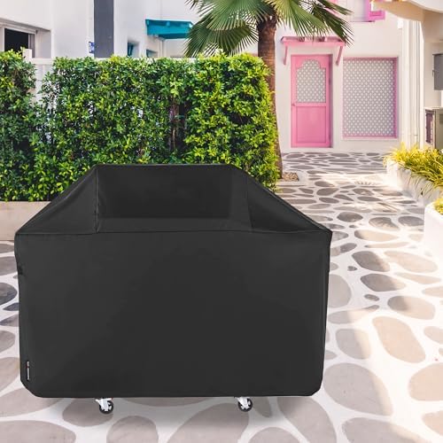 Suphomeware 63 Inch BBQ Grill Cover for New 2022 Weber Genesis 300 Series, Heavy Duty Barbecue Covers Compared to Weber 7757, Black - Image 6