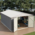 Devoko 10x12 FT Outdoor Storage Shed, Gray by DEVOKO