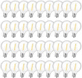 GvvooHome 36 Pack LED G40 Replacement Bulbs for String Lights, Shatterproof Plastic Globe Bulb for Indoor Outdoor Patio Decor, E12 Candelabra Socket Base, Warm White by GvvooHome