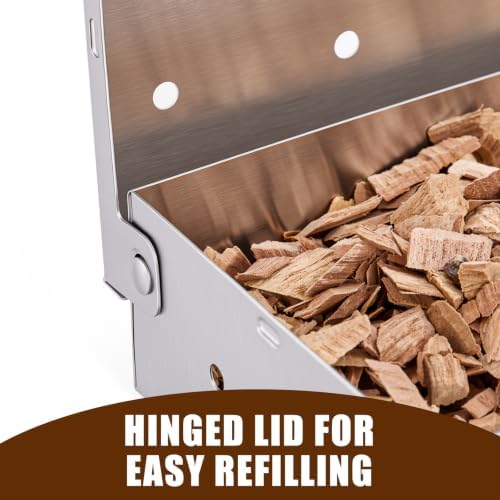 Smoker Box for Gas or Charcoal Grills, Premium Stainless Steel Build - Image 6