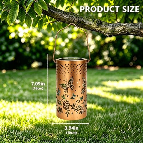 Butterfly Colorful Solar Lantern Outdoor Waterproof, Garden Gift - Image 5