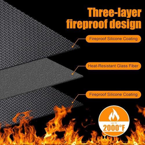 THMINS 90x48 Inches Extra Large Under Grill Mat for Outdoor BBQ - Image 4