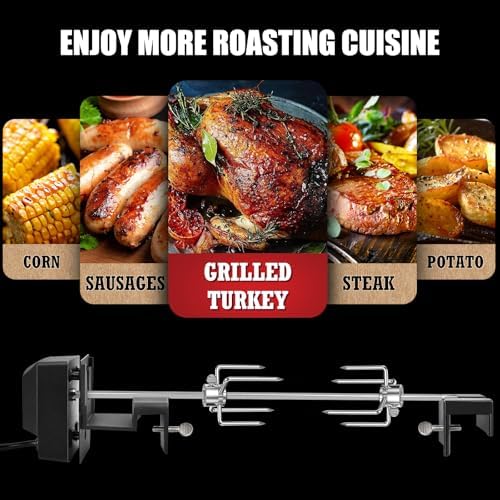Buzzlett Rotisserie Accessory Attachment for Whole Chicken, Roasts, BBQ - Image 3