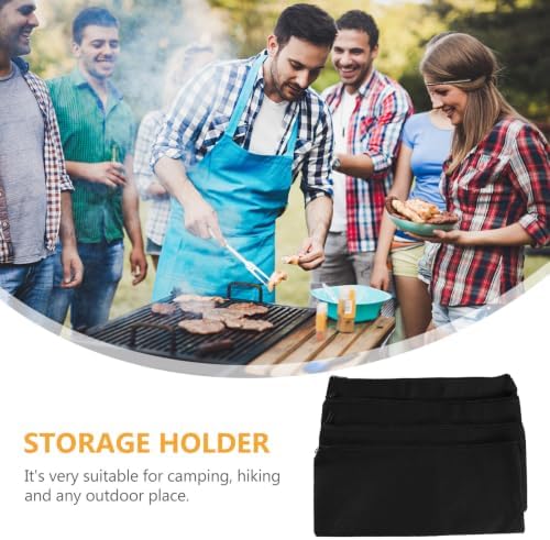4pcs Barbecue Tool Holder Bag, Portable Canvas Storage Organizer - Image 6