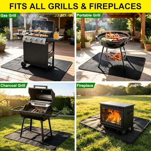 75×40 inch Under Grill Mats for Outdoor Grill,Fire Resistant Mat - Image 3