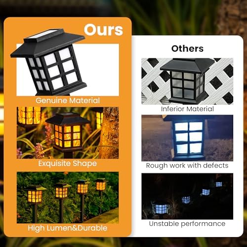 GIGALUMI Solar Lights Outdoor Waterproof 16 Pack, LED Garden Decor - Image 3