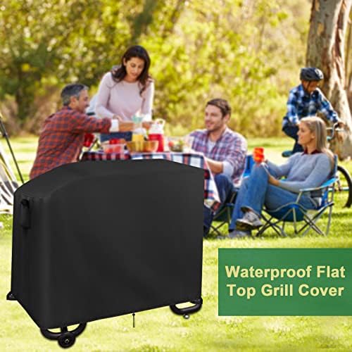 42 Inch Flat Top Grill Cover for Most Standard 2-Burner BBQ Gas Griddle - Image 6