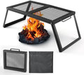 Odoland Folding Campfire Grill Camping Grill for Outdoor Cooking Bonfire by Odoland