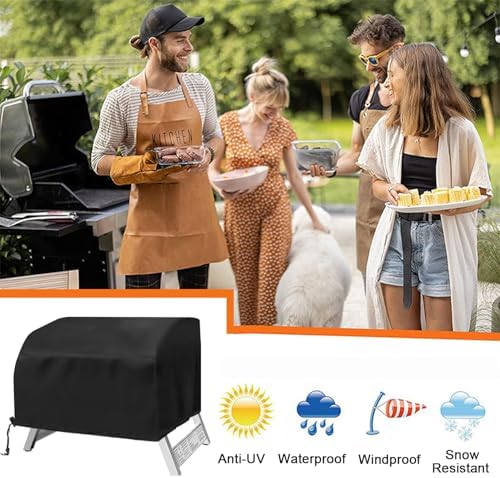 Table Top Grill Cover for Megamaster 2 Burner, Heavy Duty 600D Outdoor Waterproof Portable Tabletop Gas Grill Cover for Megamaster 2-Burner BBQ Accessories - Image 2