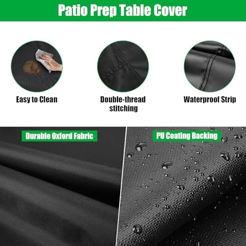 36 Inch Outdoor Prep Table Cover for Stainless Steel Work Table - Image 3