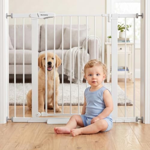 Baby Gate for Stairs, 26-40" Auto Close Dog Gate for Doorways No Drilling by Mumeasy-FocusonBabyPetSafetyGate
